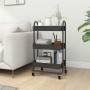 Carrito de cocina 3 niveles acero antracita 43x34x79 cm de vidaXL, Carros e islas - Ref: Foro24-335867, Precio: 37,68 €, Desc...