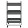 Carrito de cocina 3 niveles acero antracita 43x34x79 cm de vidaXL, Carros e islas - Ref: Foro24-335867, Precio: 39,80 €, Desc...