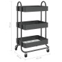 Carrito de cocina 3 niveles acero antracita 43x34x79 cm de vidaXL, Carros e islas - Ref: Foro24-335867, Precio: 37,68 €, Desc...