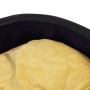 Cama de perro felpa y cuero sintético negro amarillo 99x89x21cm en Camas para perros | Comprar online en Foru.es
