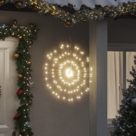 Luces de Navidad de estrellas 2 uds 140 LED blanco cálido 17 cm en Decoración Festiva y Estacional | Comprar online en Foru.es