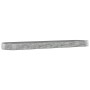 Jardinera arriate acero galvanizado plata 600x140x36 cm en Macetas y jardineras | Comprar online en Foru.es