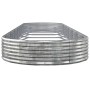 Jardinera arriate acero galvanizado plata 600x140x36 cm en Macetas y jardineras | Comprar online en Foru.es