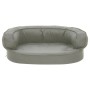 Colchón para cama de perro ergonómico aspecto lino gris 60x42cm en Camas para perros | Comprar online en Foru.es