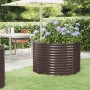 Jardinera arriate acero galvanizado marrón 100x100x68cm en Macetas y jardineras | Comprar online en Foru.es