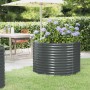 Jardinera arriate acero galvanizado antracita 100x100x68cm en Macetas y jardineras | Comprar online en Foru.es