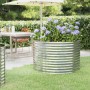 Jardinera arriate acero galvanizado plata 100x100x68 cm en Macetas y jardineras | Comprar online en Foru.es