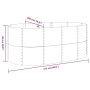 Jardinera arriate acero galvanizado gris 175x100x68 cm en Macetas y jardineras | Comprar online en Foru.es