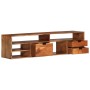 Mueble de TV de madera maciza de acacia 140x30x35 cm de vidaXL, Muebles TV - Ref: Foro24-340301, Precio: 225,46 €, Descuento: %