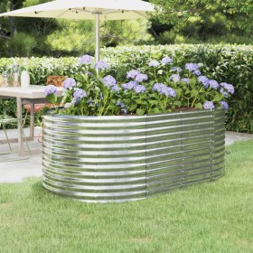 Jardinera arriate acero galvanizado gris 175x100x68 cm en Macetas y jardineras | Comprar online en Foru.es