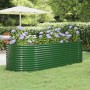 Jardinera arriate acero galvanizado verde 249x100x68 cm en Macetas y jardineras | Comprar online en Foru.es