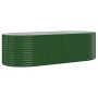 Jardinera arriate acero galvanizado verde 249x100x68 cm en Macetas y jardineras | Comprar online en Foru.es