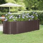 Jardinera arriate acero galvanizado marrón 249x100x68cm en Macetas y jardineras | Comprar online en Foru.es