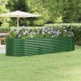 Jardinera arriate acero galvanizado verde 322x100x68 cm en Macetas y jardineras | Comprar online en Foru.es