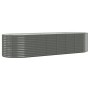 Jardinera arriate acero galvanizado gris 322x100x68 cm en Macetas y jardineras | Comprar online en Foru.es
