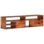 Mueble de TV de madera maciza de acacia 140x30x35 cm de vidaXL, Muebles TV - Ref: Foro24-340301, Precio: 225,46 €, Descuento: %