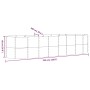 Jardinera arriate acero galvanizado antracita 322x100x68cm en Macetas y jardineras | Comprar online en Foru.es