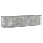 Jardinera arriate acero galvanizado plata 322x100x68 cm en Macetas y jardineras | Comprar online en Foru.es