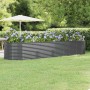 Jardinera arriate acero galvanizado antracita 396x100x68cm en Macetas y jardineras | Comprar online en Foru.es