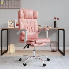 Silla de oficina reclinable cuero sintético rosa de vidaXL, Sillas de oficina - Ref: Foro24-349737, Precio: 123,29 €, Descuen...