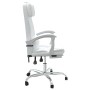 Silla de oficina reclinable cuero sintético blanco de vidaXL, Sillas de oficina - Ref: Foro24-349738, Precio: 139,72 €, Descu...