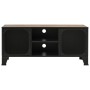 Mueble de TV metal y MDF marrón rústico 105x36x47 cm de vidaXL, Muebles TV - Ref: Foro24-335909, Precio: 91,32 €, Descuento: %