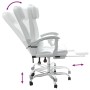 Silla de oficina reclinable cuero sintético blanco de vidaXL, Sillas de oficina - Ref: Foro24-349738, Precio: 139,72 €, Descu...