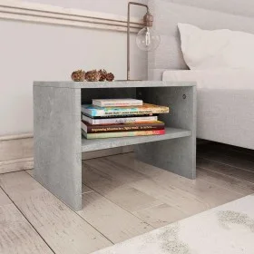 Mesita de noche madera contrachapada gris hormigón 40x30x30 cm de vidaXL, Mesitas de noche - Ref: Foro24-800071, Precio: 29,0...