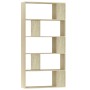 Estantería madera contrachapada color roble Sonoma 80x24x159 cm de vidaXL, Librerías y estanterías - Ref: Foro24-800102, Prec...