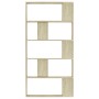 Estantería madera contrachapada color roble Sonoma 80x24x159 cm de vidaXL, Librerías y estanterías - Ref: Foro24-800102, Prec...