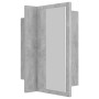Armario espejo baño luz LED acrílico gris hormigón 40x12x45 cm de vidaXL, Tocadores de baño - Ref: Foro24-804952, Precio: 37,...