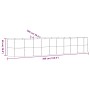 Jardinera arriate acero galvanizado plata 396x100x68 cm en Macetas y jardineras | Comprar online en Foru.es