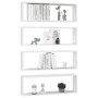Estantes cubo de pared 4 uds contrachapado blanco 80x15x26,5 cm de vidaXL, Estantes y estanterías - Ref: Foro24-807107, Preci...