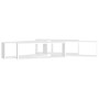 Estantes cubo de pared 4 uds contrachapado blanco 80x15x26,5 cm de vidaXL, Estantes y estanterías - Ref: Foro24-807107, Preci...