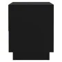 Mesita de noche madera contrachapada negro 45x34x44 cm de vidaXL, Mesitas de noche - Ref: Foro24-809514, Precio: 44,59 €, Des...