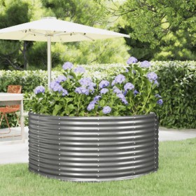 Jardinera acero galvanizado gris 140x140x68 cm en Macetas y jardineras | Comprar online en Foru.es