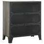 Gray metal and MDF storage cabinet 72x36x82 cm by vidaXL, Lockers and storage cabinets - Ref: Foro24-335912, Price: 110,73 €,...