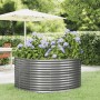 Jardinera acero galvanizado gris 140x140x68 cm en Macetas y jardineras | Comprar online en Foru.es