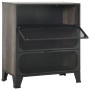 Armario de almacenaje metal y MDF gris 72x36x82 cm de vidaXL, Taquillas y armarios de almacenamiento - Ref: Foro24-335912, Pr...