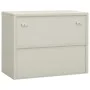 Armario de oficina de acero gris claro 90x40x70 cm de vidaXL, Taquillas y armarios de almacenamiento - Ref: Foro24-335927, Pr...