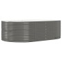 Jardinera arriate acero galvanizado gris 212x140x68 cm en Macetas y jardineras | Comprar online en Foru.es