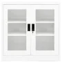 Armario de oficina de acero blanco 90x40x90 cm de vidaXL, Taquillas y armarios de almacenamiento - Ref: Foro24-335930, Precio...