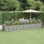 Jardinera arriate acero recubrimiento polvo plata 510x140x68 cm en Macetas y jardineras | Comprar online en Foru.es