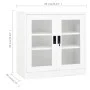 Armario de oficina de acero blanco 90x40x90 cm de vidaXL, Taquillas y armarios de almacenamiento - Ref: Foro24-335930, Precio...