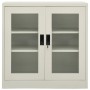 Armario de oficina de acero gris claro 90x40x90cm de vidaXL, Taquillas y armarios de almacenamiento - Ref: Foro24-335931, Pre...