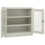Armario de oficina de acero gris claro 90x40x90cm de vidaXL, Taquillas y armarios de almacenamiento - Ref: Foro24-335931, Pre...