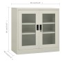 Armario de oficina de acero gris claro 90x40x90cm de vidaXL, Taquillas y armarios de almacenamiento - Ref: Foro24-335931, Pre...