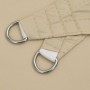 Toldo de vela rectangular tela Oxford beige 3x4,5 m en Sombrillas | Comprar online en Foru.es