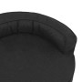 Colchón de cama de perro ergonómico aspecto lino negro 75x53cm en Camas para perros | Comprar online en Foru.es