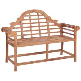 Banco de jardín madera maciza de teca 127x58,5x92,5 cm en Bancos de jardín | Comprar online en Foru.es